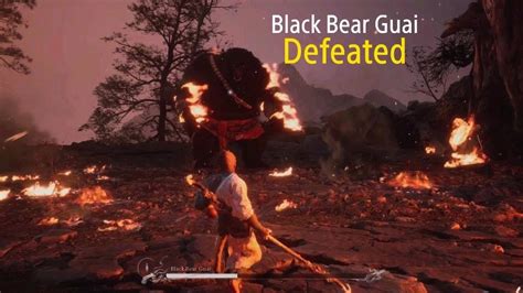 How To Defeat Black Bear Guai Black Myth Wukong Boss Fight Gameplay