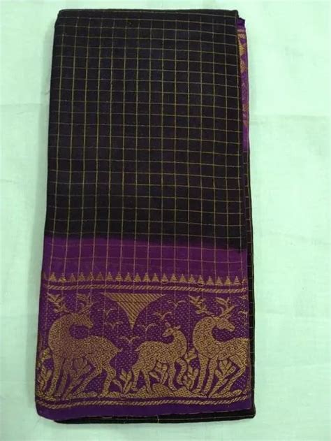 Zari Checks Sungudi Madurai Cotton Sarees 5 5 M At Rs 700 Piece In Madurai