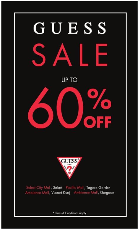 GUESS - Flat 50% off SALE / New Delhi | SaleRaja