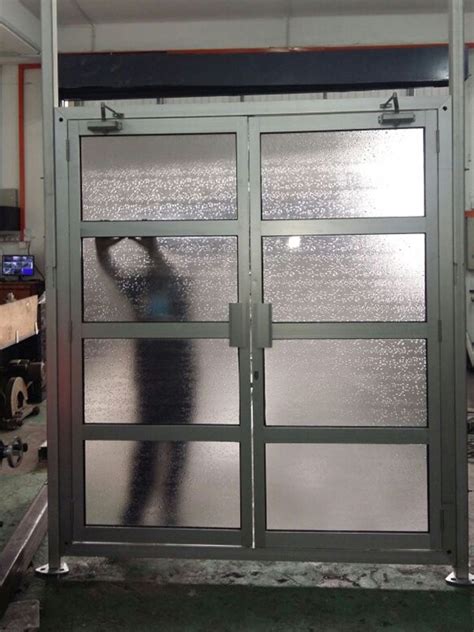 Aluminum Double Leaf Door Comes With Frame Rsk Iron And Canvas