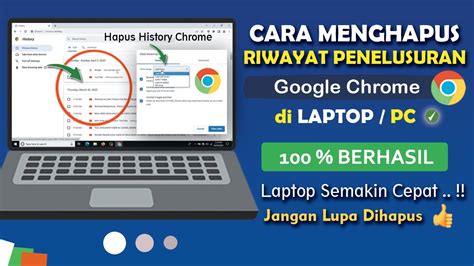 Cara Menghapus Riwayat Penelusuran Google Chrome Di Laptop Pc Youtube