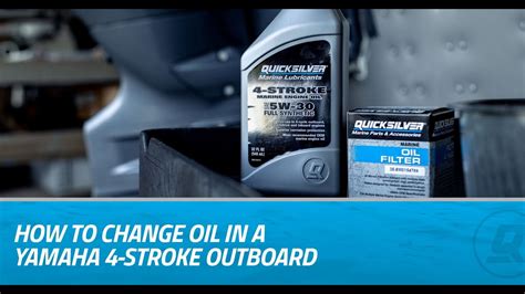 How To Change Oil In A Yamaha Four Stroke Outboard Youtube