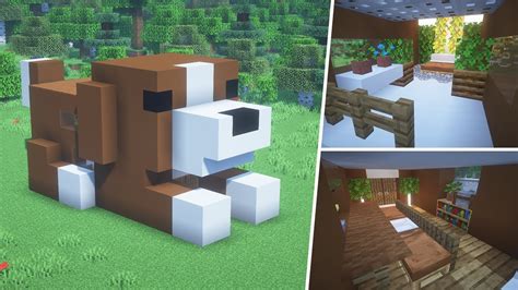 【マイクラ】かわいいワンちゃんハウスの作り方 犬【マイクラ建築】 Minecraft Tutorial Cute Dog House