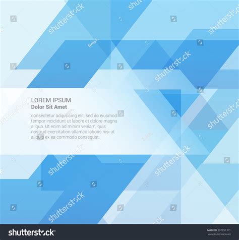 Abstract Geometric Vector Background Text Box Stock Vector (Royalty