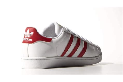 Adidas Superstar Rouge Et Blanc Femme