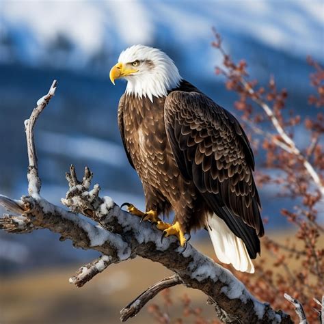 Premium Photo Bald Eagle Sitting On A Tree
