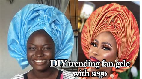 How To Tie Trending Fan Gele Style Diy Shortsafrica Shorts