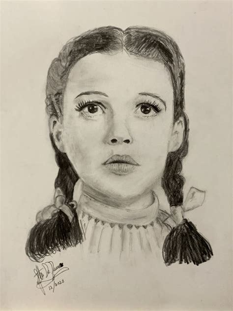 Finished Drawing Dorothy From The Wizard Of Oz For A Client Wizard Of