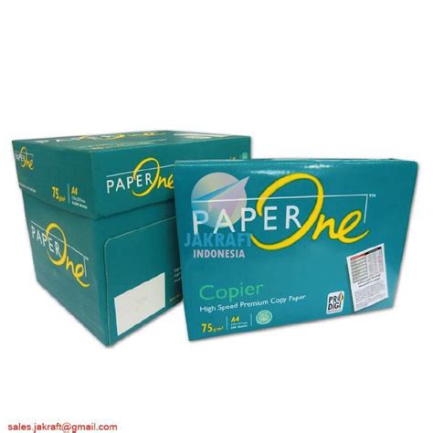 Jual Kertas Hvs Paperone Paper One A4 75 70 Gsm Gram A4 75 Gsm