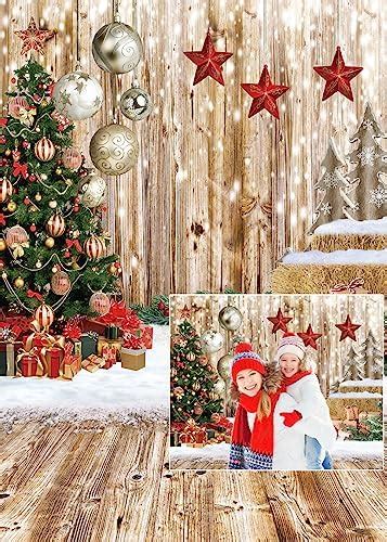 Amazon Dudaacvt X Ft Christmas Backdrop White Wood Floor With