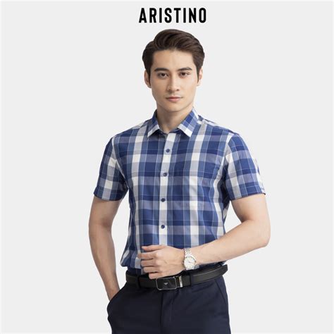 Mua O S Mi Nam Ng N Tay Aristino M U Xanh T M Than K Tr Ng L Ch L M Th I Th Ng Ass S