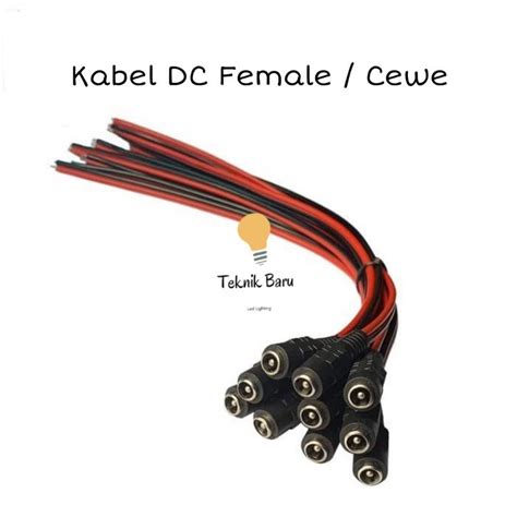 Jual Kabel Buntung Cm Jack Dc Male Cowok Female Cewek Volt Cctv