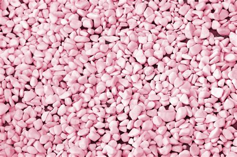 A lot of round and oval stones of white color lie on the ground in the