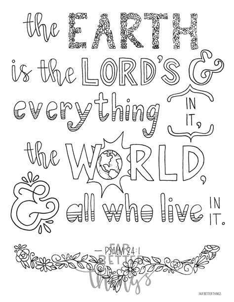 Psalm Coloring Page Sketch Coloring Page