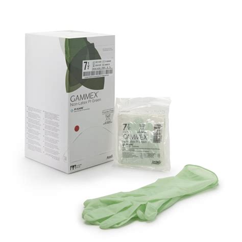 New Gammex Nonlatex Pi Green Surg Plyiso Str Smth Chemo Pr Bx