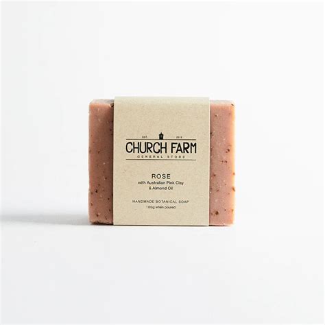 Church Farm Rose And Pink Clay Soap 180g