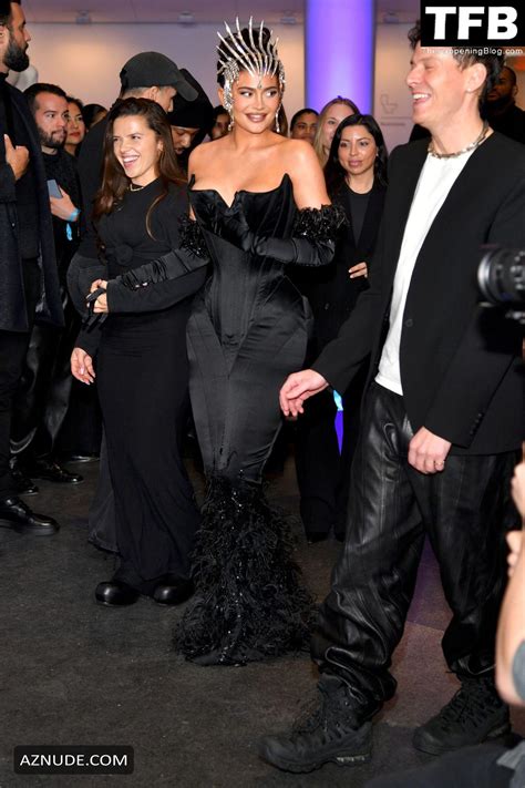 Kylie Jenner Sexy Seen Showcasing Her Hot Cleavage At The Mugler Couturissime Exhibition Opening