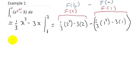 Definite Integrals Polynomials Youtube