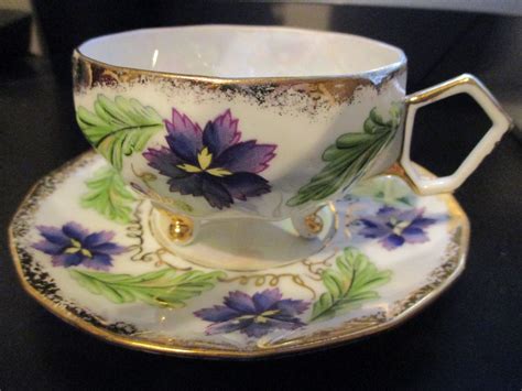 Shafford Hand Painted In Japan Footed Tea Cup Tea Cups Footed Tea