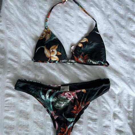 H M Bikini Set Bikini Triangle Top And Thong Bikini Depop