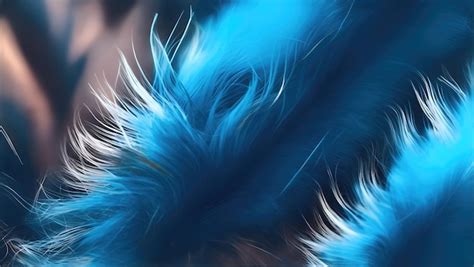 Premium AI Image Close Up Bright Colorful Feathers Background