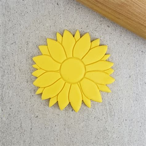 Sunflower Embosser And Cutter Custom Cookie Cutters