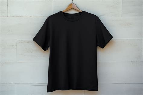 Black T-Shirt Mockup Graphic by Illustrately · Creative Fabrica