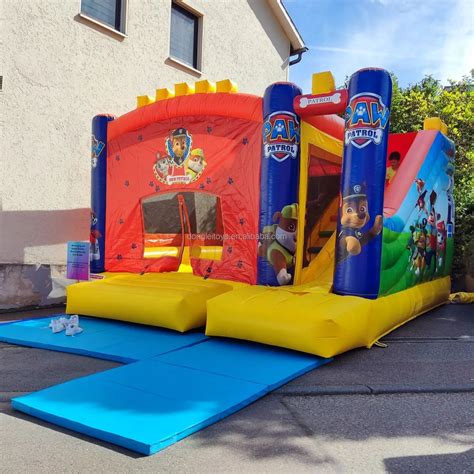 Commercial Inflatable Jumping Castle Cartoon Combo Bounce House Paw Dog