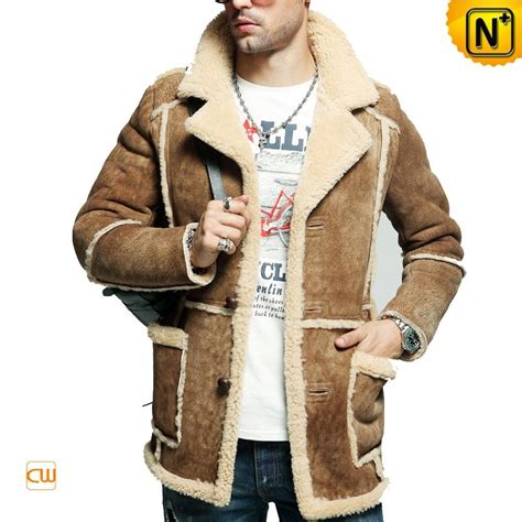 Shearling Sheepskin Coat Winter Jacket Mens Coats Sheepskin Coat