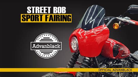 Advanblack Street Bob Sport Fairing Install Youtube