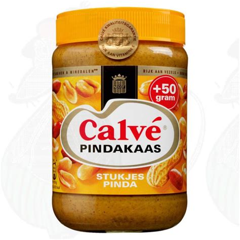 Calvé Pindakaas met stukjes noot 650 gram