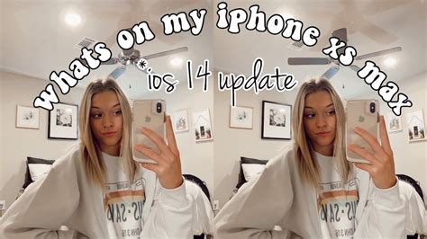 WHATS ON MY IPHONE XS MAX IOS 14 UPDATE YouTube