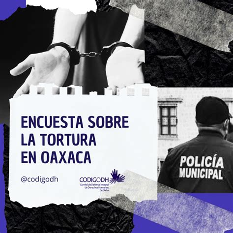 Encuesta Sobre La Tortura En Oaxaca Codigo Dh