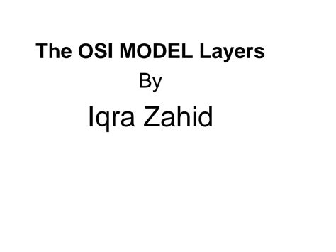 Solution Full Osl Model Layers With Diagrams Examples Studypool