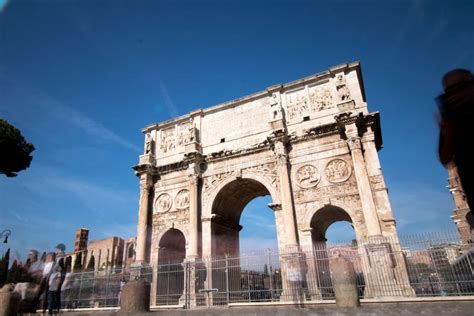 Arco De Constantino En Roma Arco De Costantine Del Triunfo En Roma W