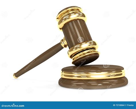 Symbol Of Justice - Judicial 3d Gavel Stock Images - Image: 7210064