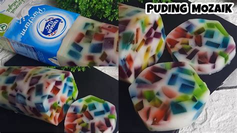 Resep Puding Mozaik Kenyal Enak Dan Segar Banget YouTube