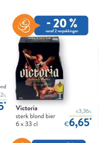 Victoria Sterk Blond Bier 6x 33 Cl Promotie Bij OKay