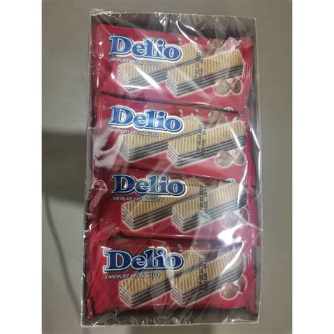 Delio Chocolate Cream Wafer 24pcsx16g Shopee Malaysia