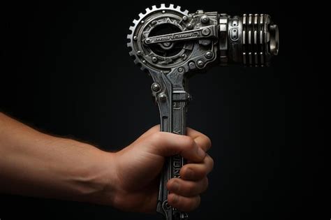 Premium Photo Hand Holding Wrench As Symbol Of Labor Day