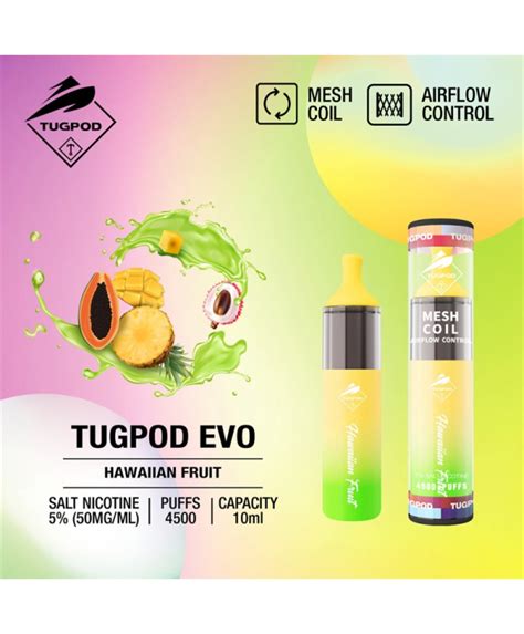 Tugpod EVO Disposable Vape Kit 4500 Puffs 10ml Disposable Pod Vape Kits