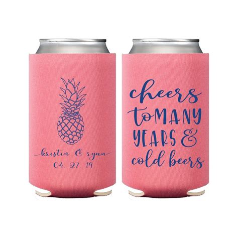 Cheers To Many Years And Cold Beers Pineapple Beer Can Etsy