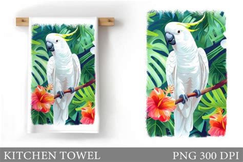 Parrot Kitchen Towel Sublimation Graphic By Shishkovaiv Creative Fabrica