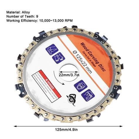 Disque De Sculpture Sur Bois Pour Meuleuse D Angle Coupe De Fente Lame