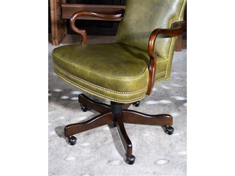 Green Leather Office Chair