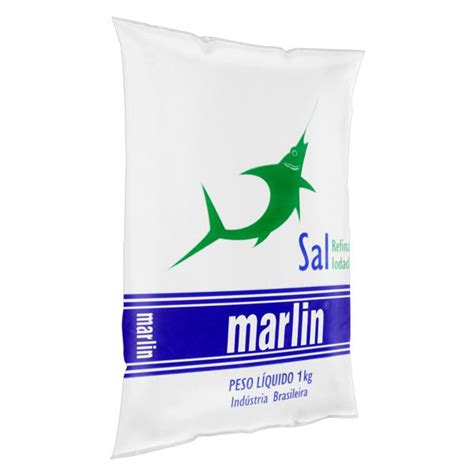 Sal Refinado Iodado Marlin Pacote 1kg WC Compras