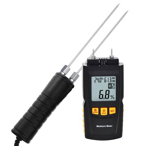 Buy Digital Wood Moisture Meter 2 70 Humidity 20 90 RH Temperature