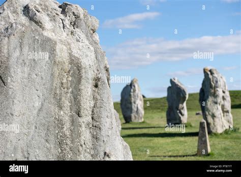 Stones at the Neolithic stone circles in Avebury, Wiltshire, England, UK Stock Photo - Alamy