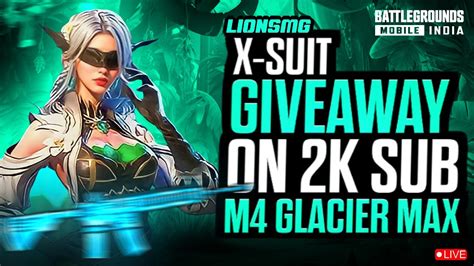 X Suit Giveaway On K Sub Bgmi Live Rp Giveaway On K Subs