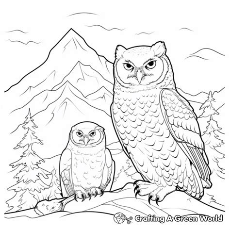 Finished Owl Coloring Pages - Free & Printable!